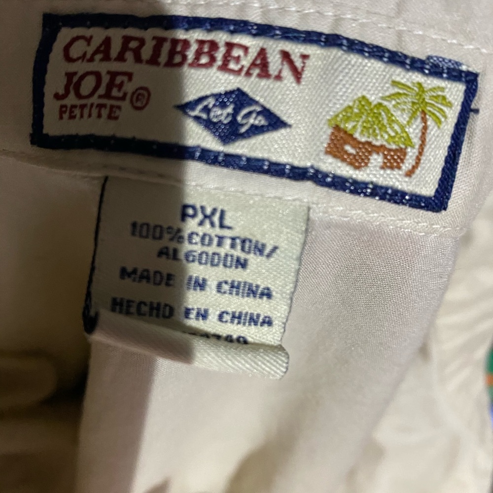 Caribbean Joe 100% Cotton Top Sz Petite XL - Picture 6 of 6
